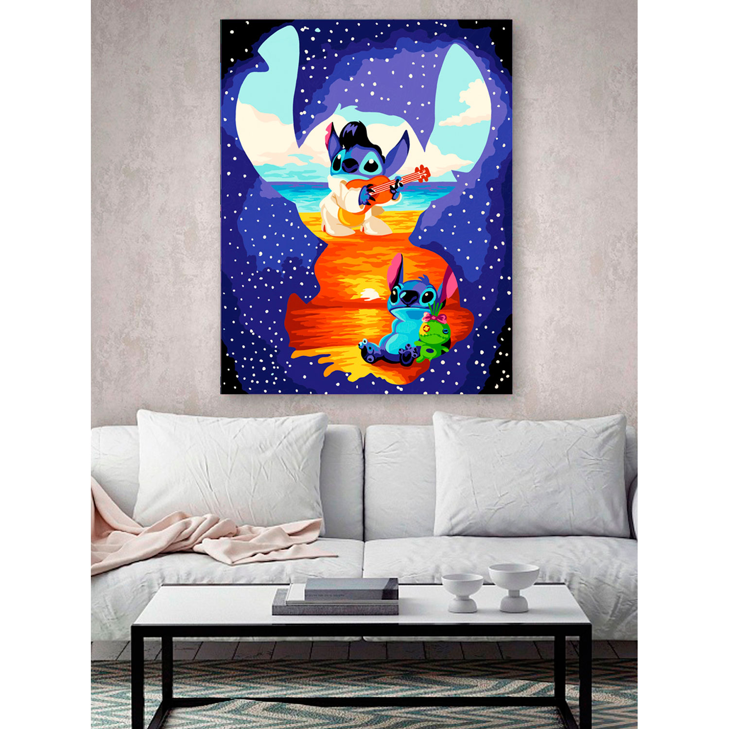Картина по номерам Hobby Paint Мечтательный Стич в ассортименте - фото 3