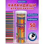 Карандаши цветные Brauberg 50 шт.