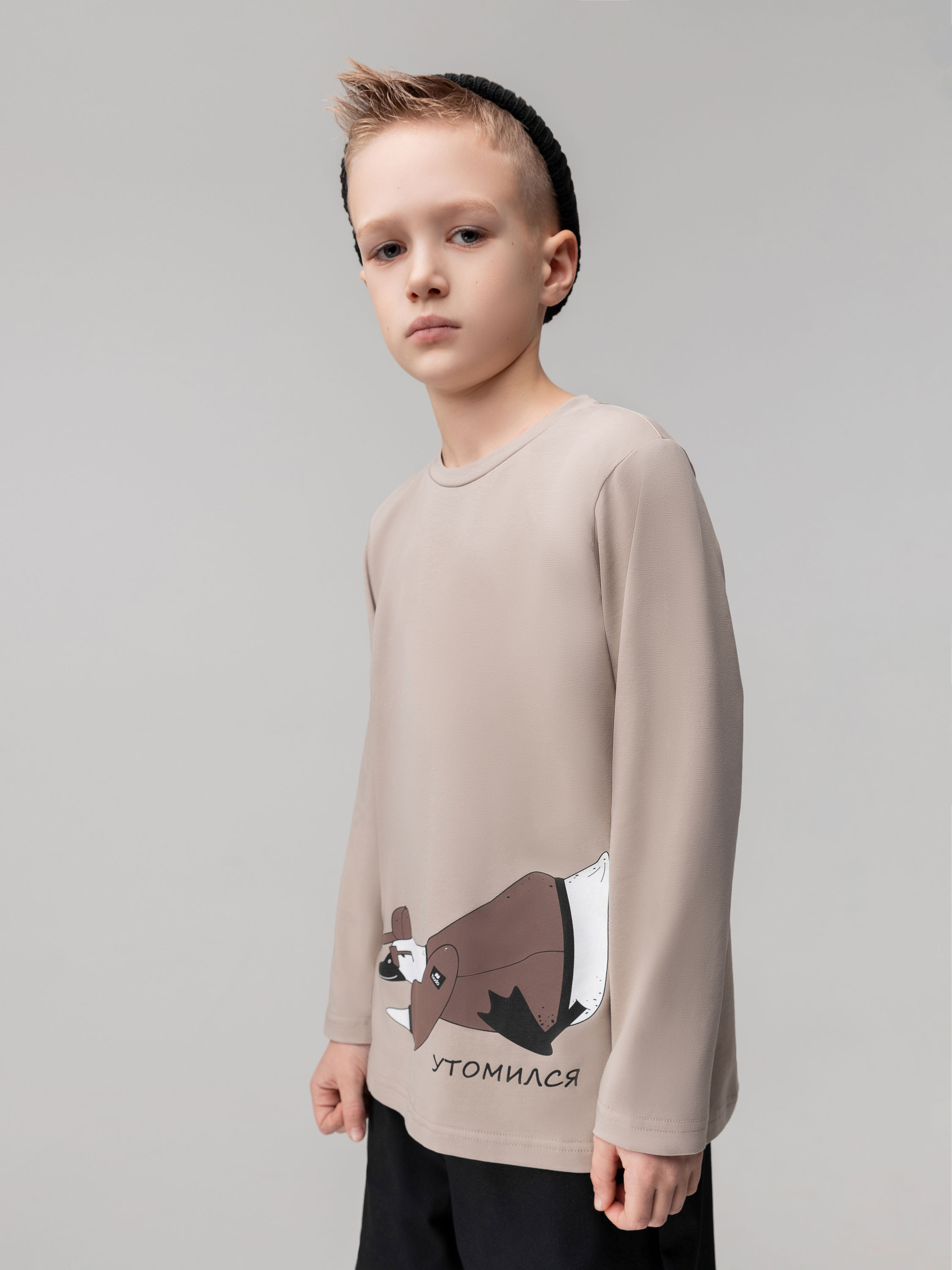 Лонгслив Bodo 7-289MU_бежевый - фото 6