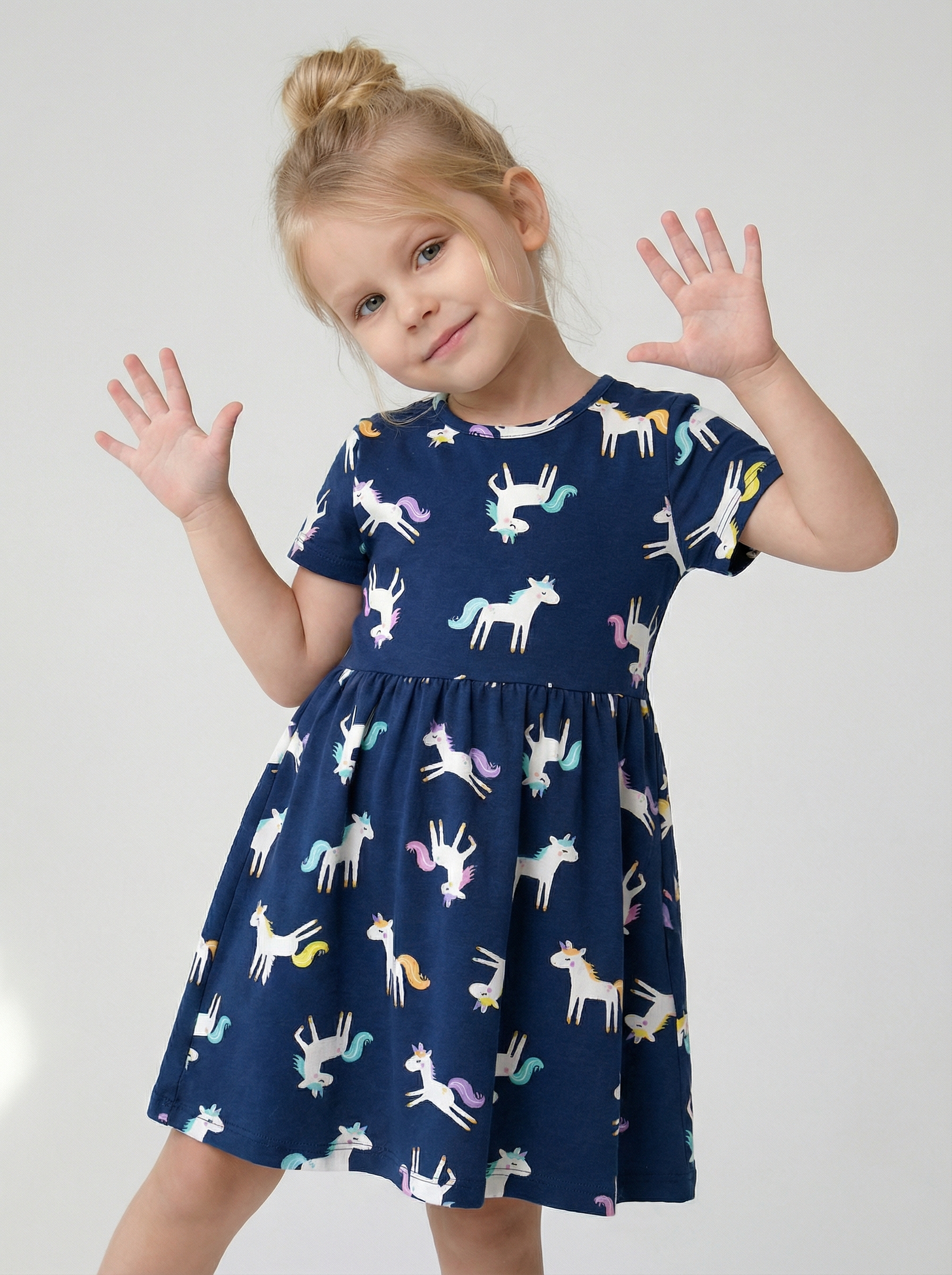 Изображение товара Платье для девочки YOULALA 116 с короткими рукавами