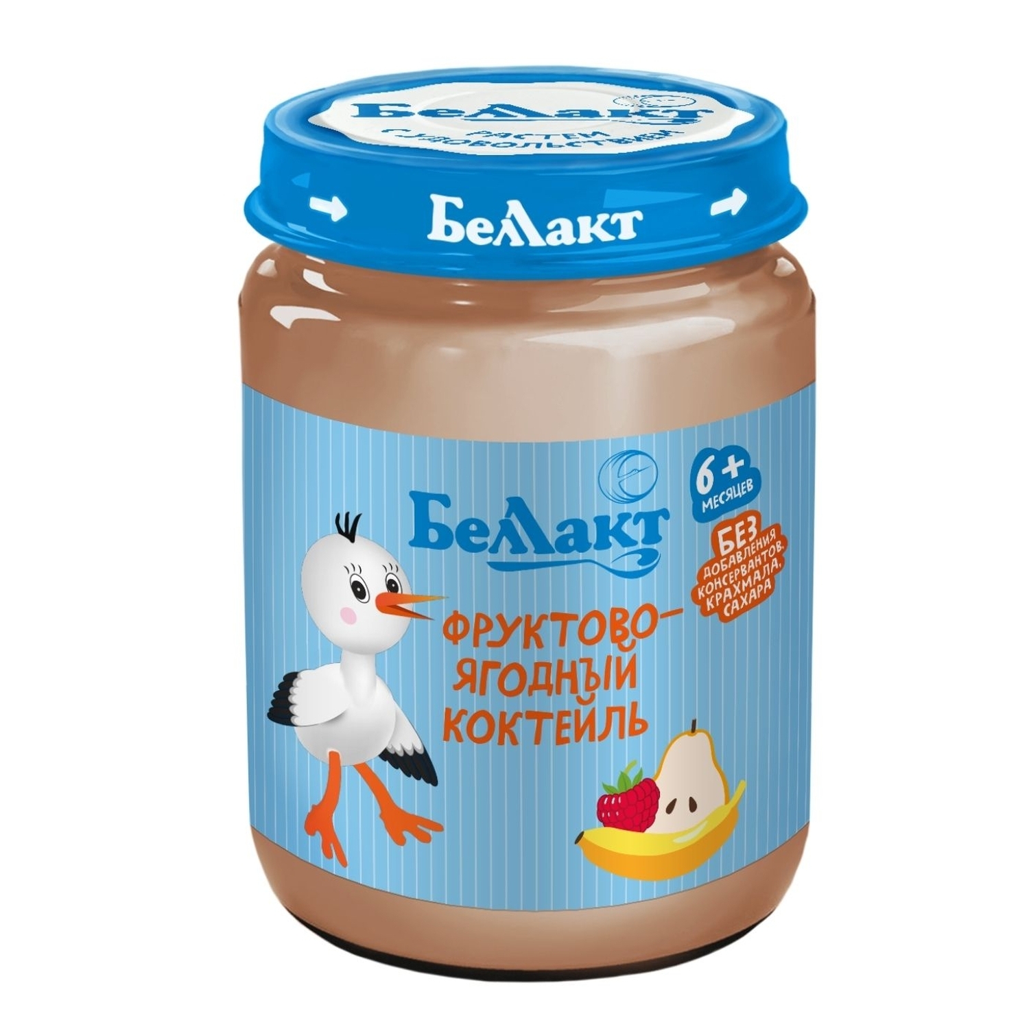Пюре Беллакт Фруктово-ягодный коктейль с 6 мес 170 г - фото 1