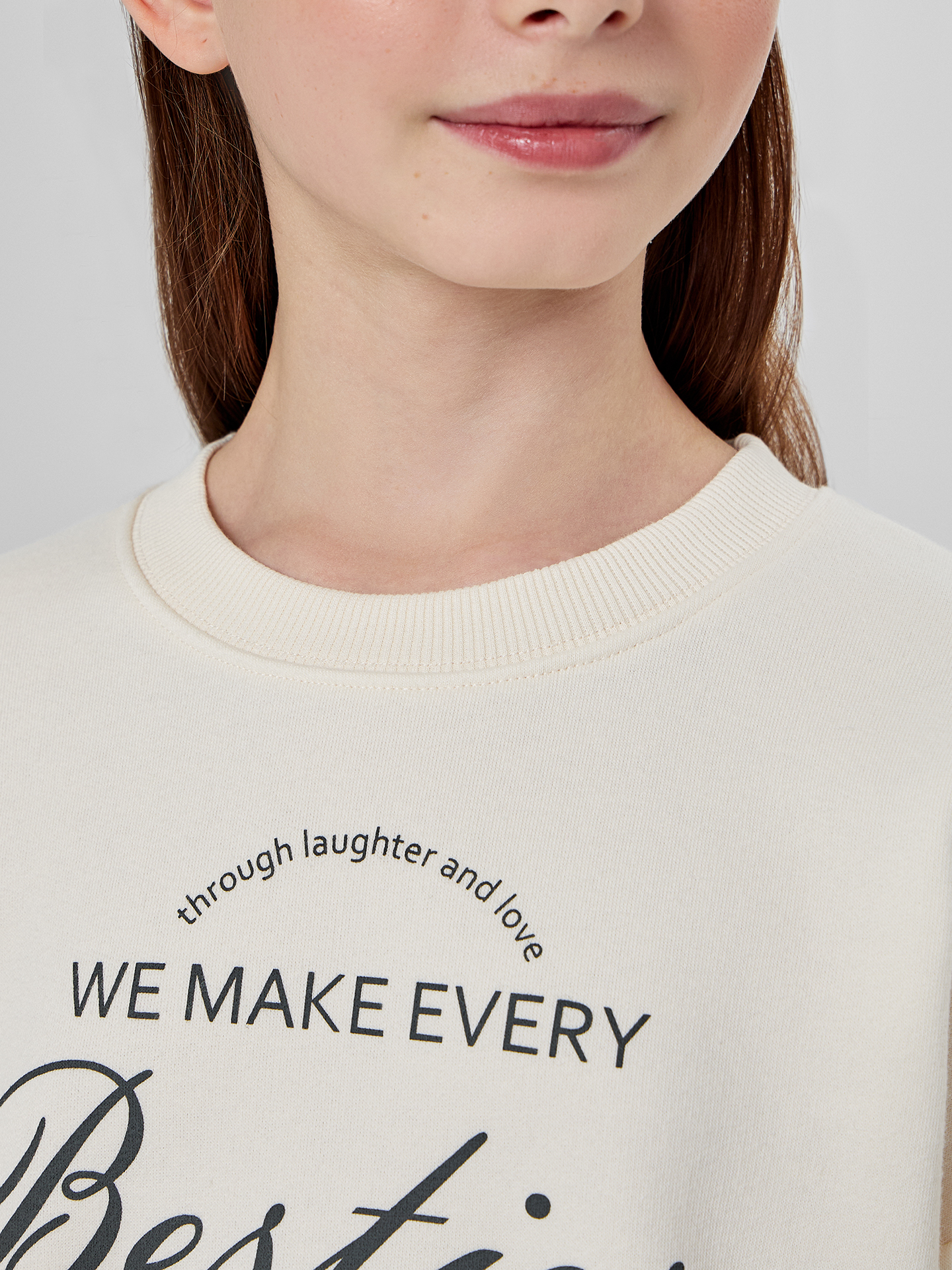 Свитшот Mark Formelle (Марк Формэль) 127897/1/молочный +печать1 - фото 7