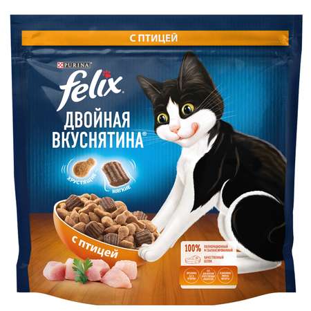 Корм для кошек Felix Двойная Вкуснятина с птицей 1.3кг