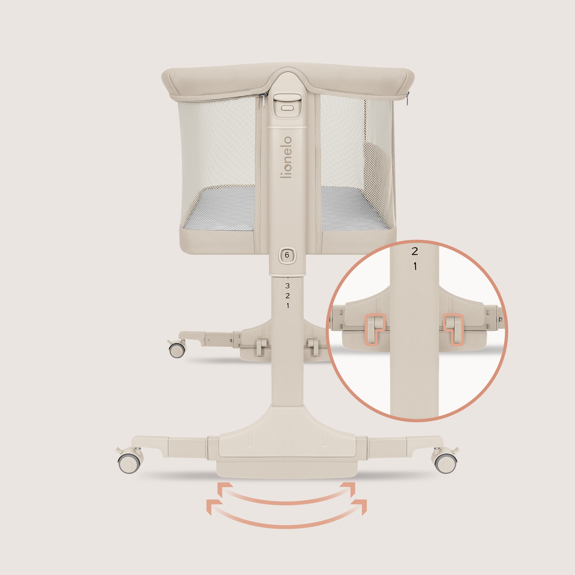 Колыбель Lionelo Pari бежевый - фото 4