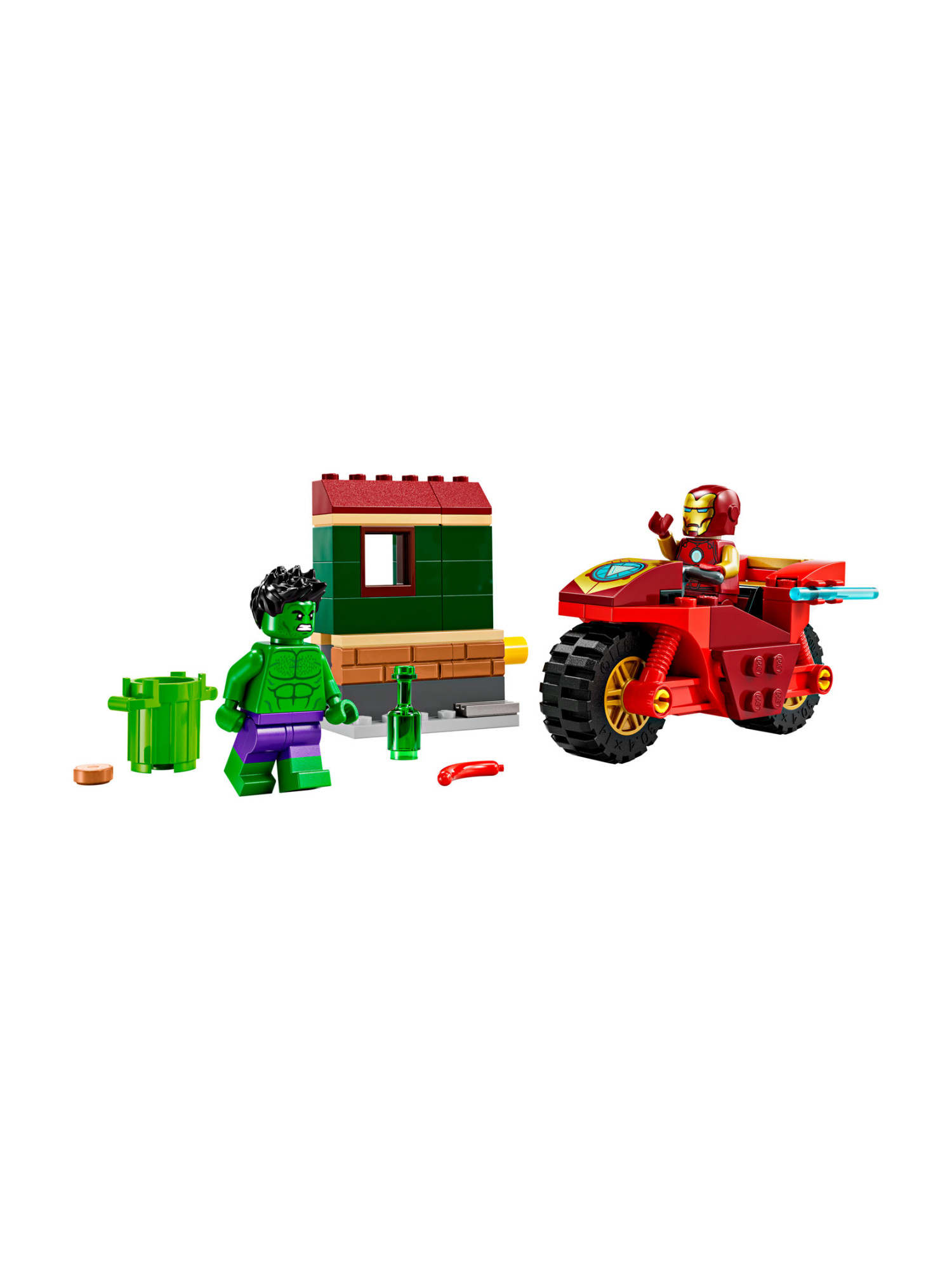 Конструктор LEGO Marvel Super Heroes Железный человек и Халк 68 дет. - фото 2