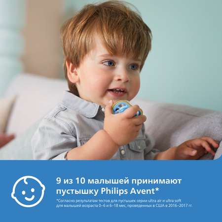 Пустышка Philips Avent ортодонтическая от 18 мес. 2 шт.