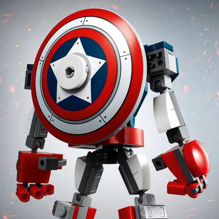 Конструктор LEGO Marvel Super Heroes Капитан Америка Робот блочный