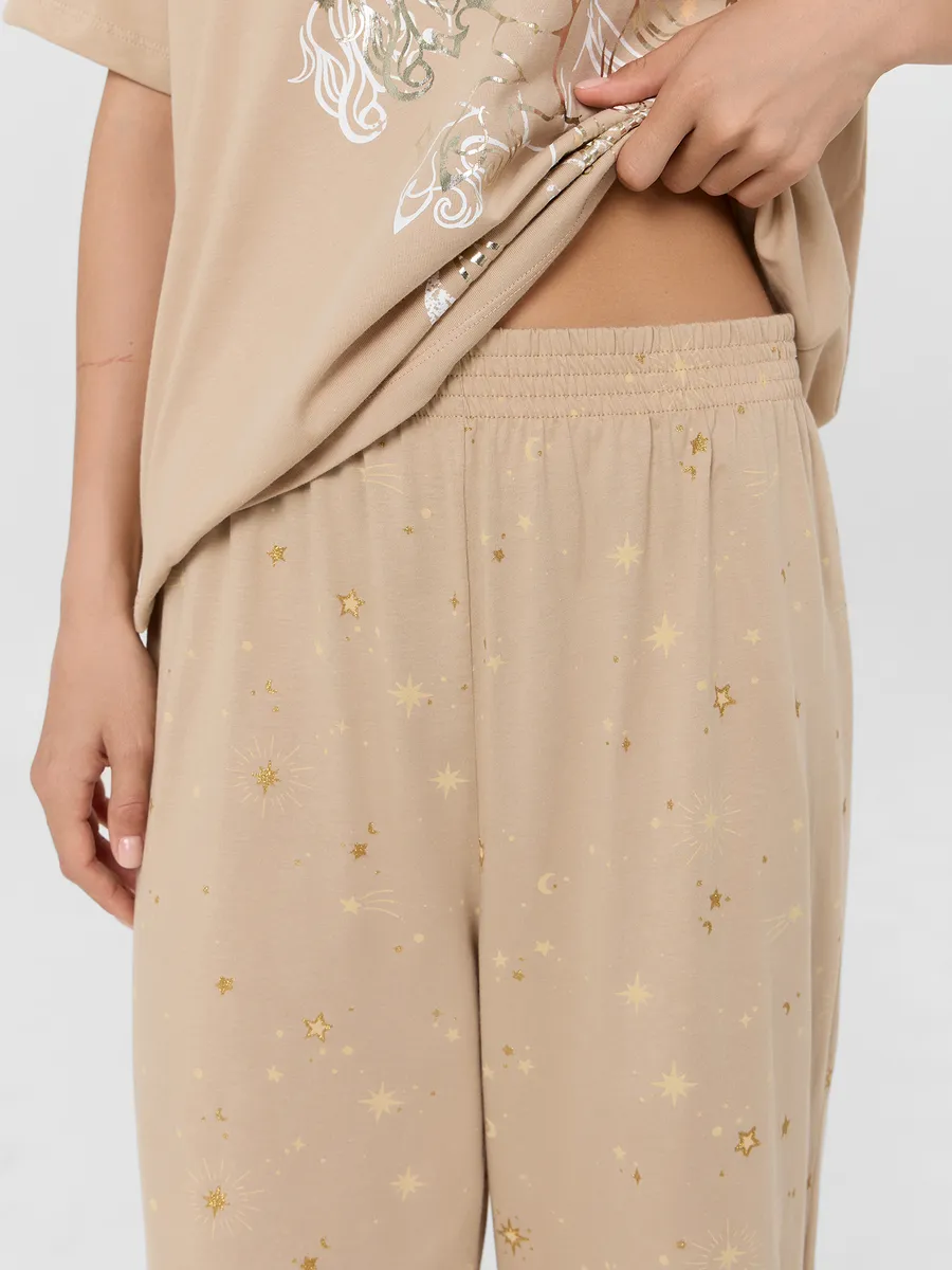 Пижама Mark Formelle (Марк Формэль) 592600/песочный +звезды на песочном - фото 9