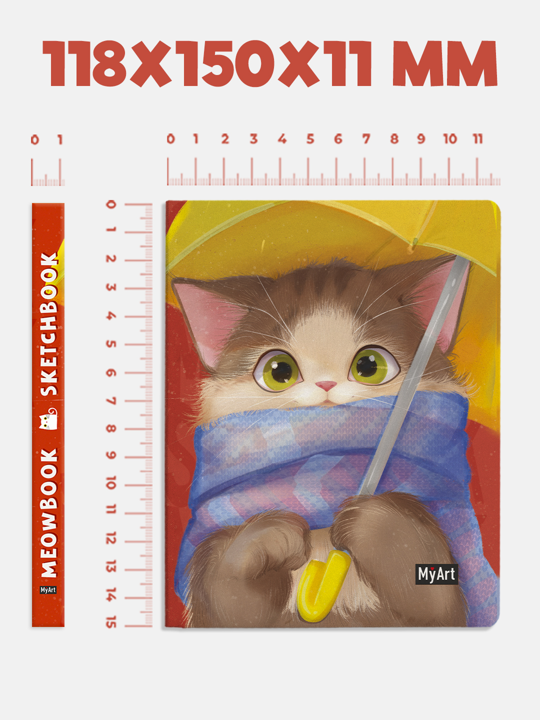 Скетчбук Проф-Пресс карманный блокнот Meowbook. А6 80 лист. 1 шт. - фото 5