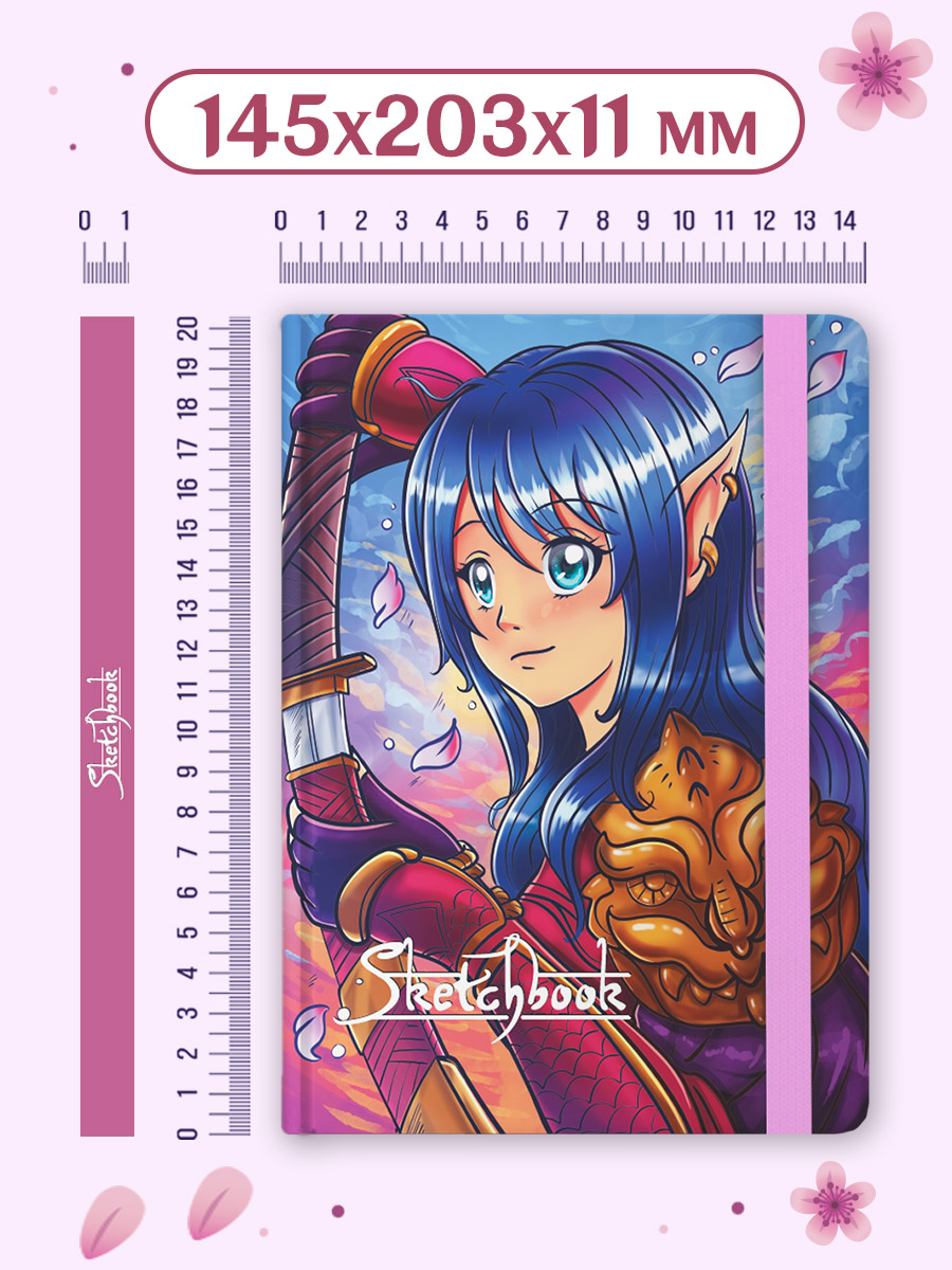 Блокнот Проф-Пресс Скетчбук А5. Аниме. Воин ветра - фото 5