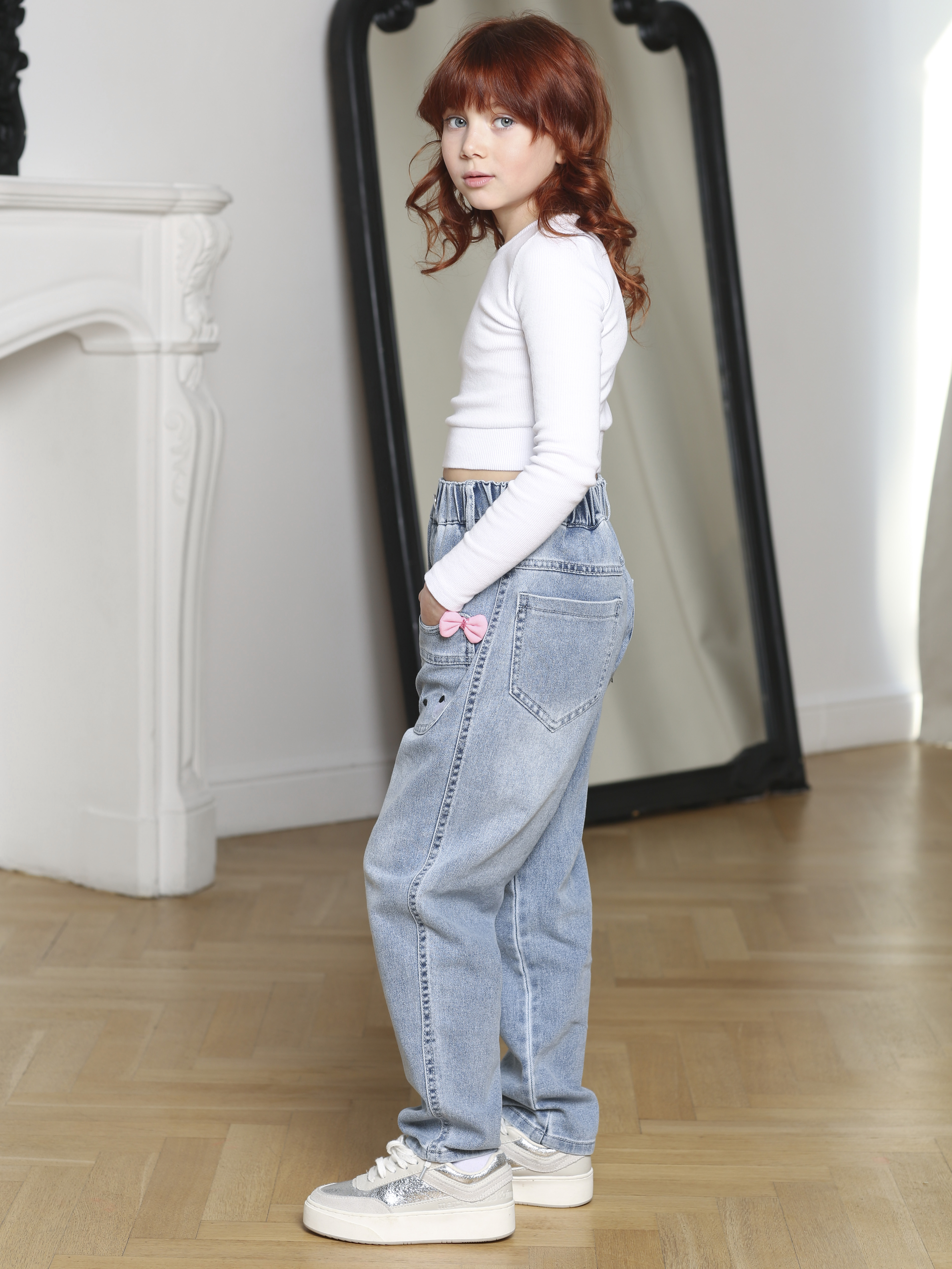 Джинсы-бананы СИНИЙ МИР RB1003A-IL - фото 4