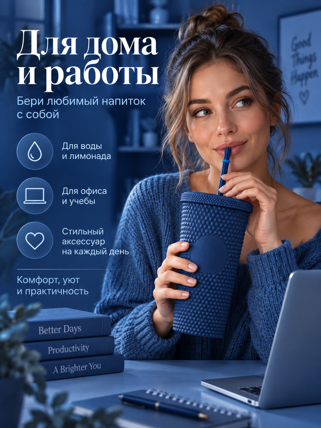Поильник с трубочкой iLikeGift детский - фото 7