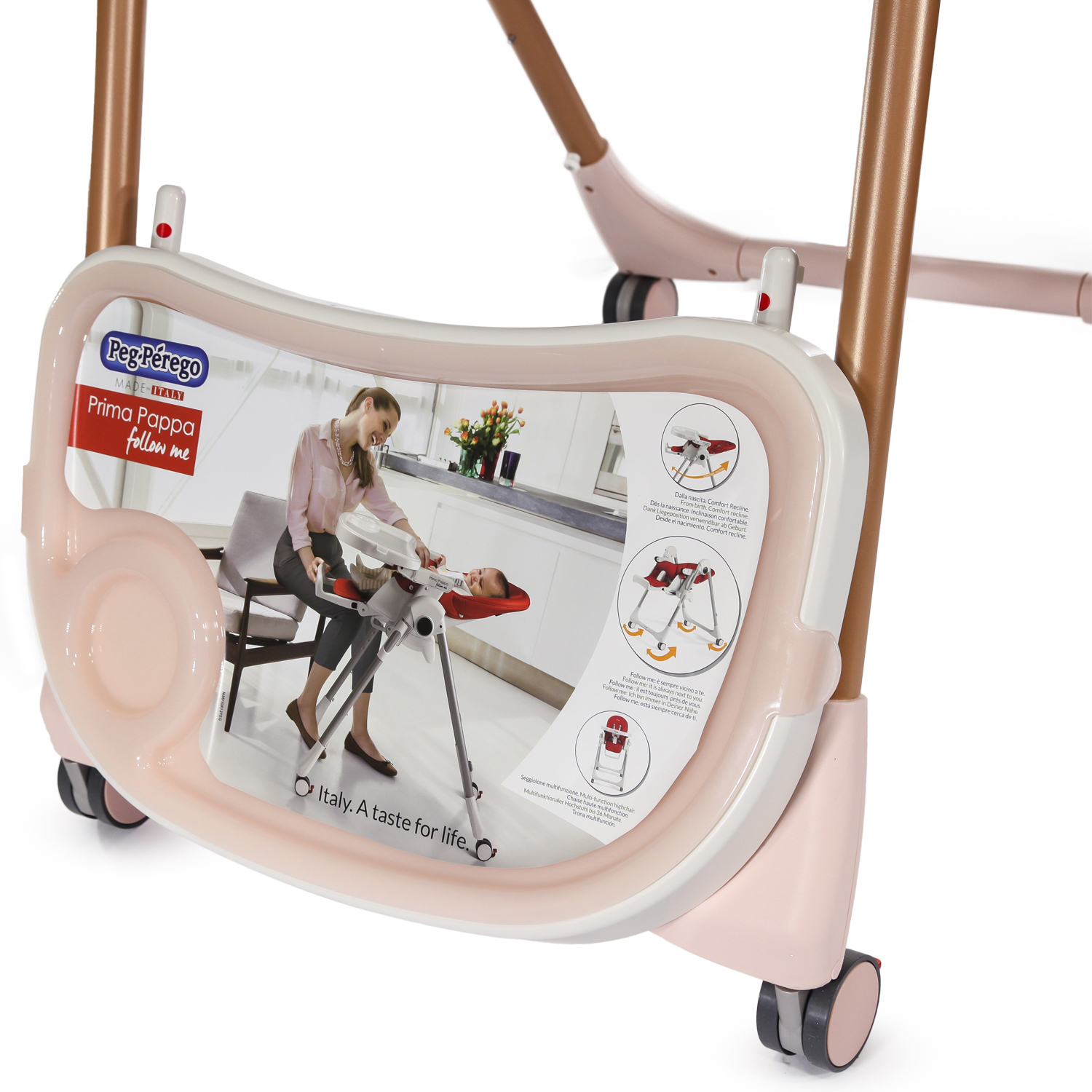 Стульчик для кормления Peg-Perego Prima Pappa Follow Me классический - фото 26