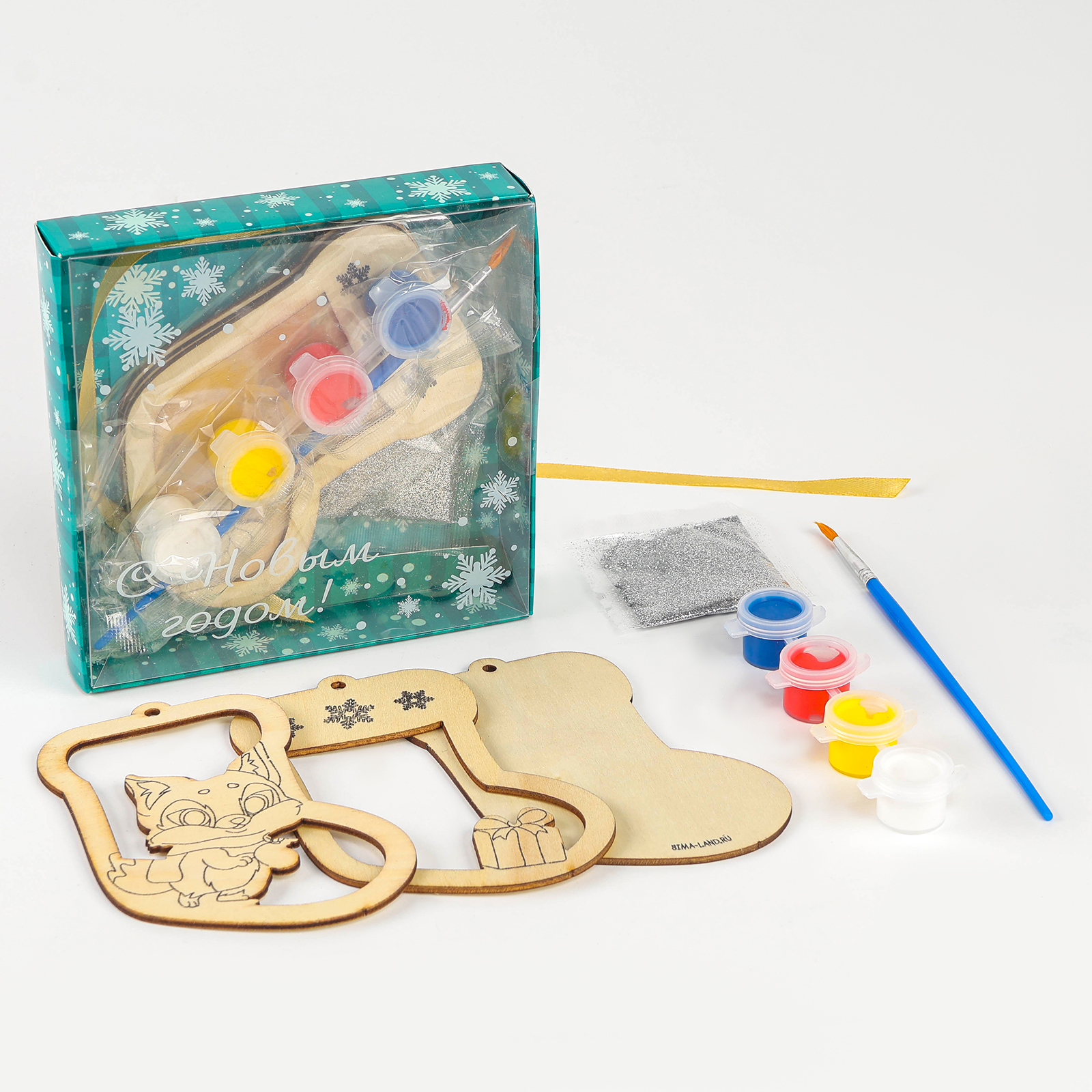 Набор для творчества Лесная мастерская роспись красками - фото 2