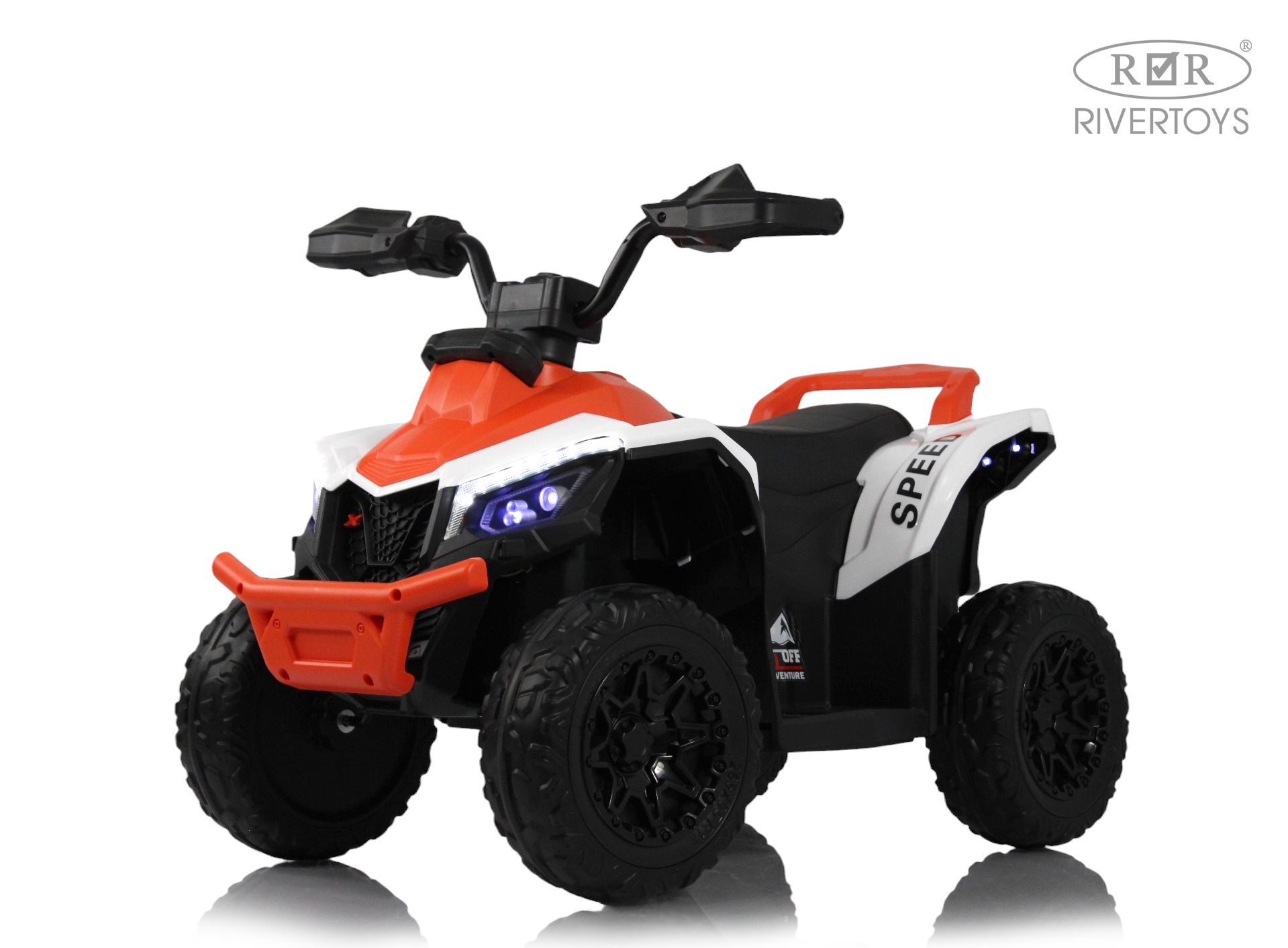 Электромобиль RIVERTOYS М202БХ-ORANGE С пультом ДУ - фото 1