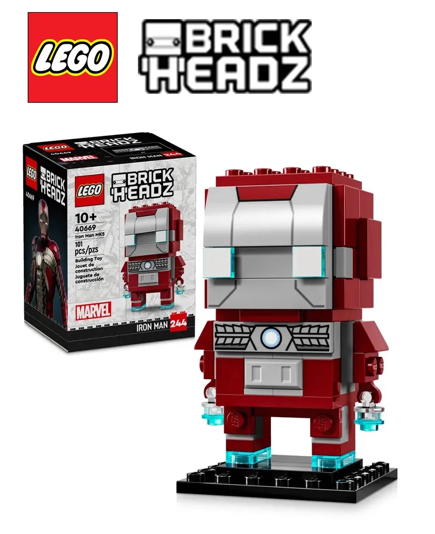 Конструктор LEGO BrickHeadz IRON MAN 101 дет. - фото 2