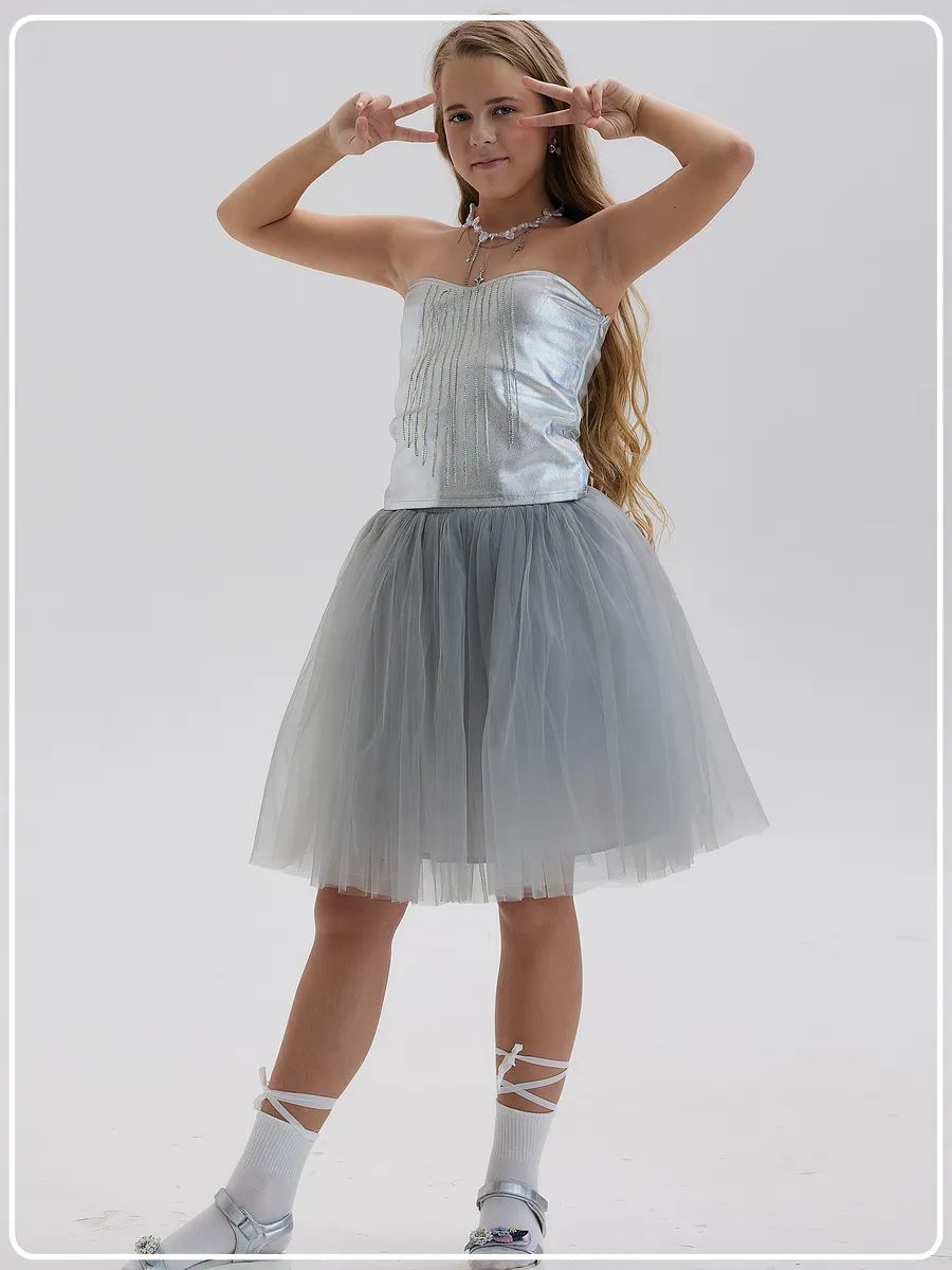 Юбка DALLINA Kids UDN22 GREY - фото 8