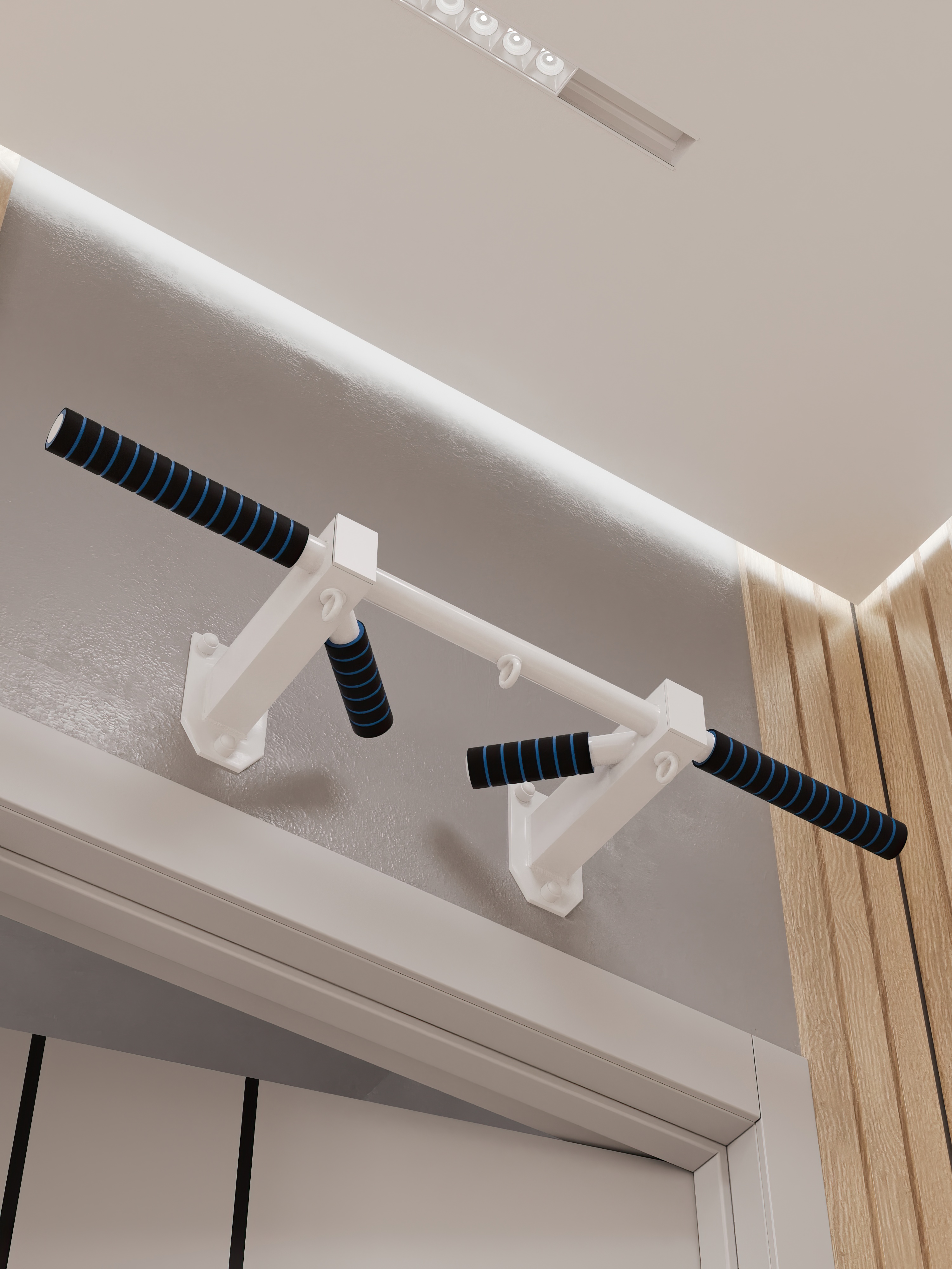 Турник наддверный "Бизон" COMFORT - неопреновое покрытие - фото 1