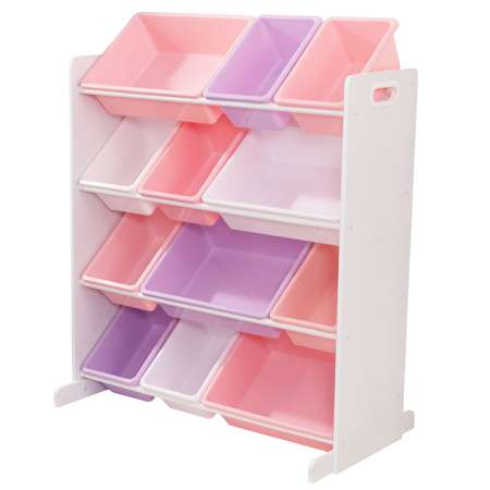 Система для хранения KidKraft с 12 контейнерами Белый 15450_KE