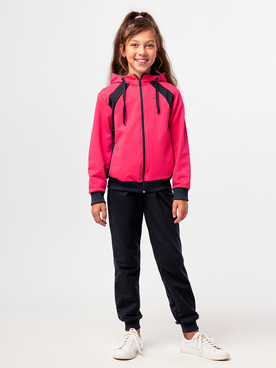 Спортивный костюм RODOS М-258/темно-синий_фуксия - фото 1