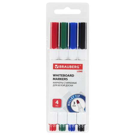 Маркеры Brauberg 4 цв.