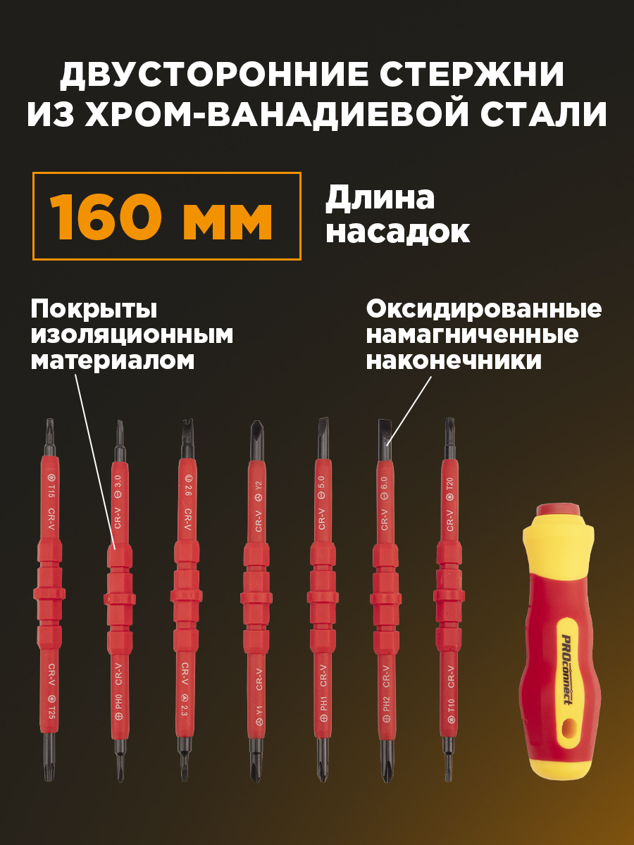 Набор отверток PROconnect 8 предметов - фото 2