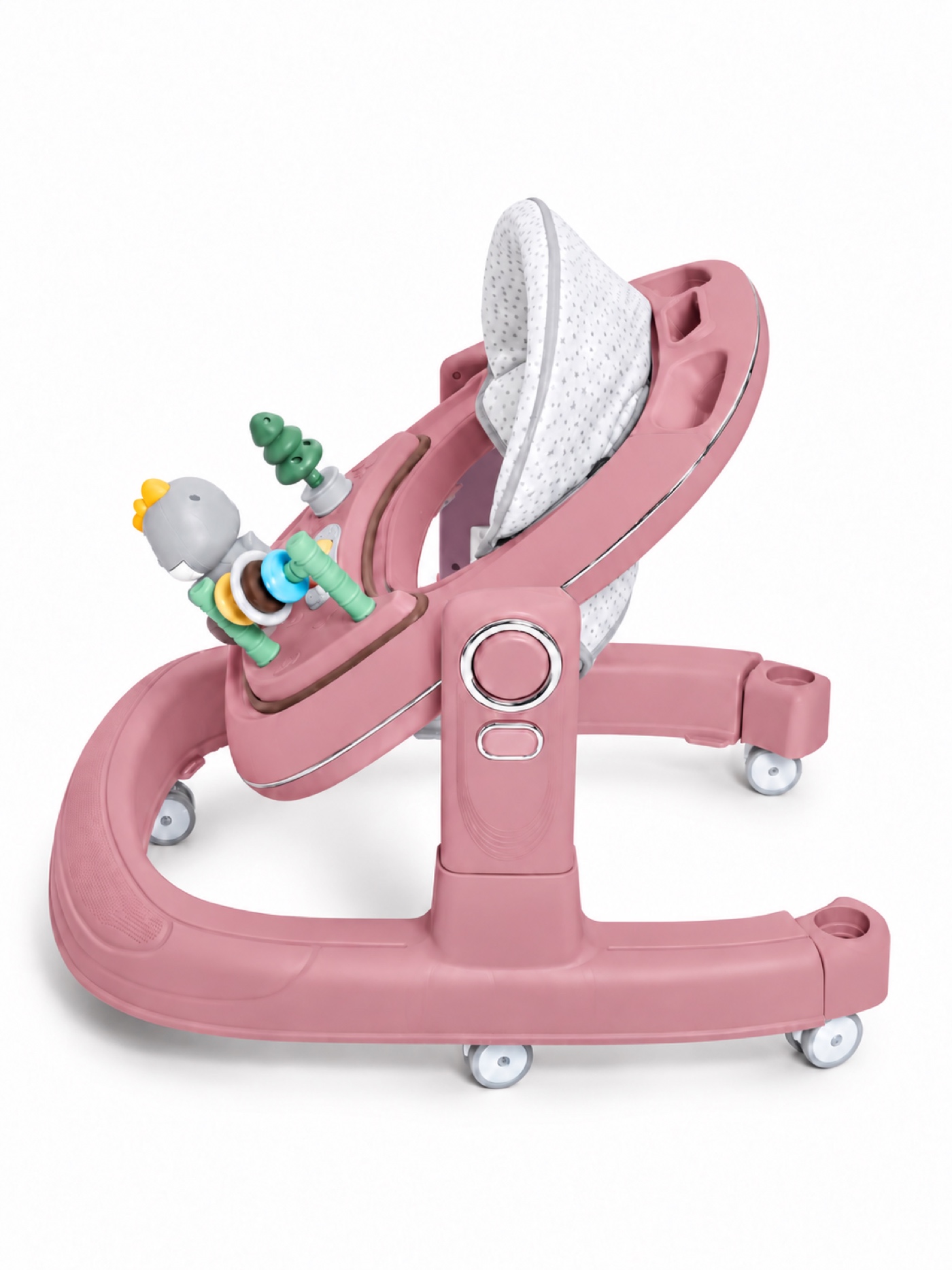 Ходунки BabyGo Lux розовый - фото 7