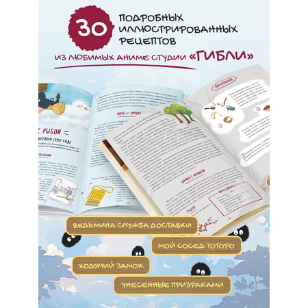Книга рецептов True Books Space аниме Хаяо Миядзаки и студии «Гибли»