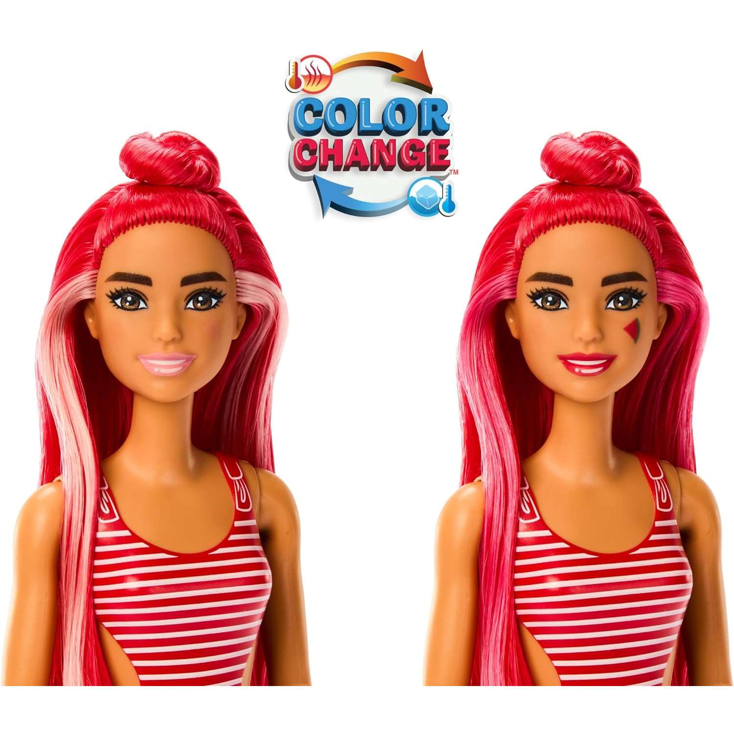 Кукла модельная Barbie Сочные фрукты Арбуз HNW43 - фото 3