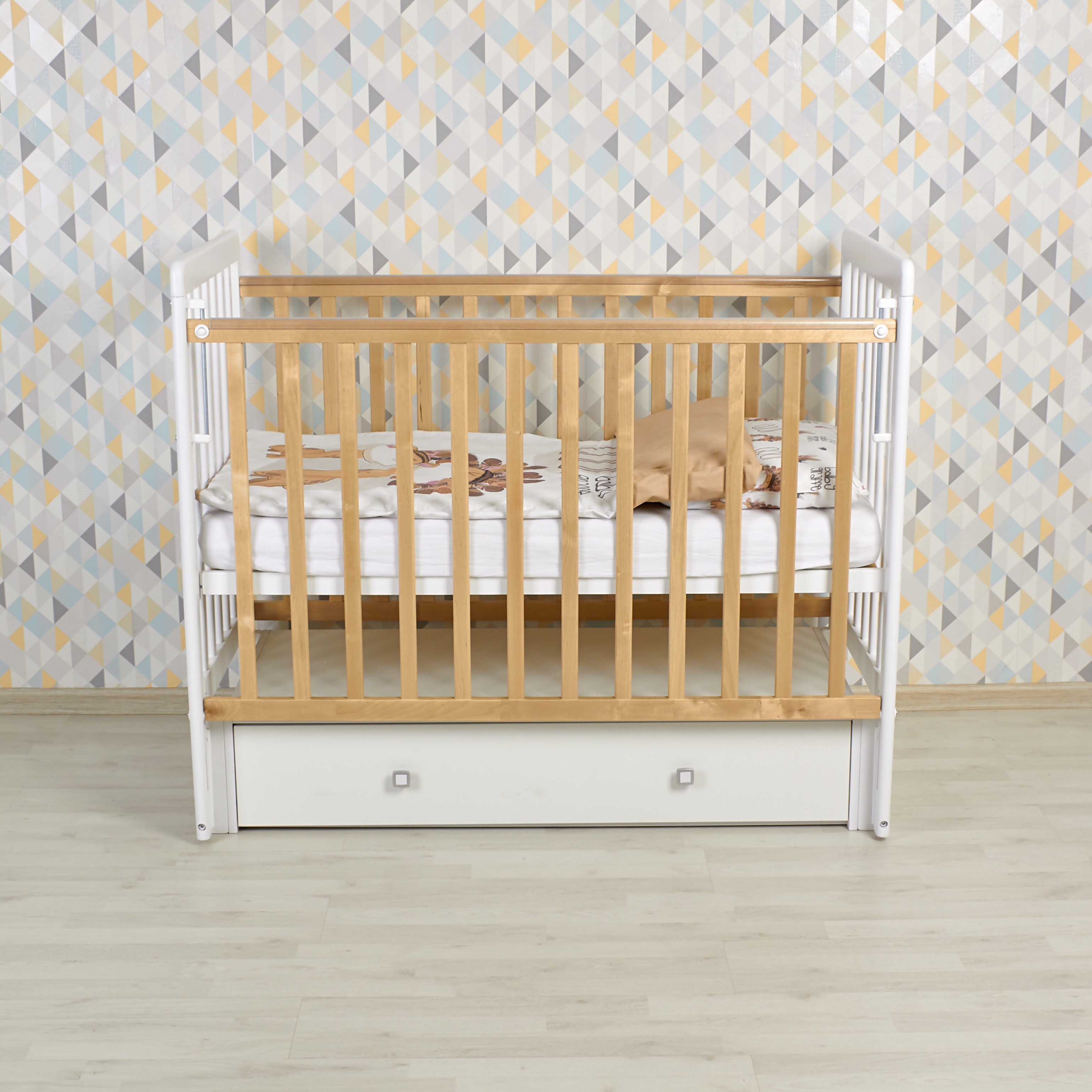 Детская кроватка Polini kids прямоугольная, универсальный маятник - фото 15