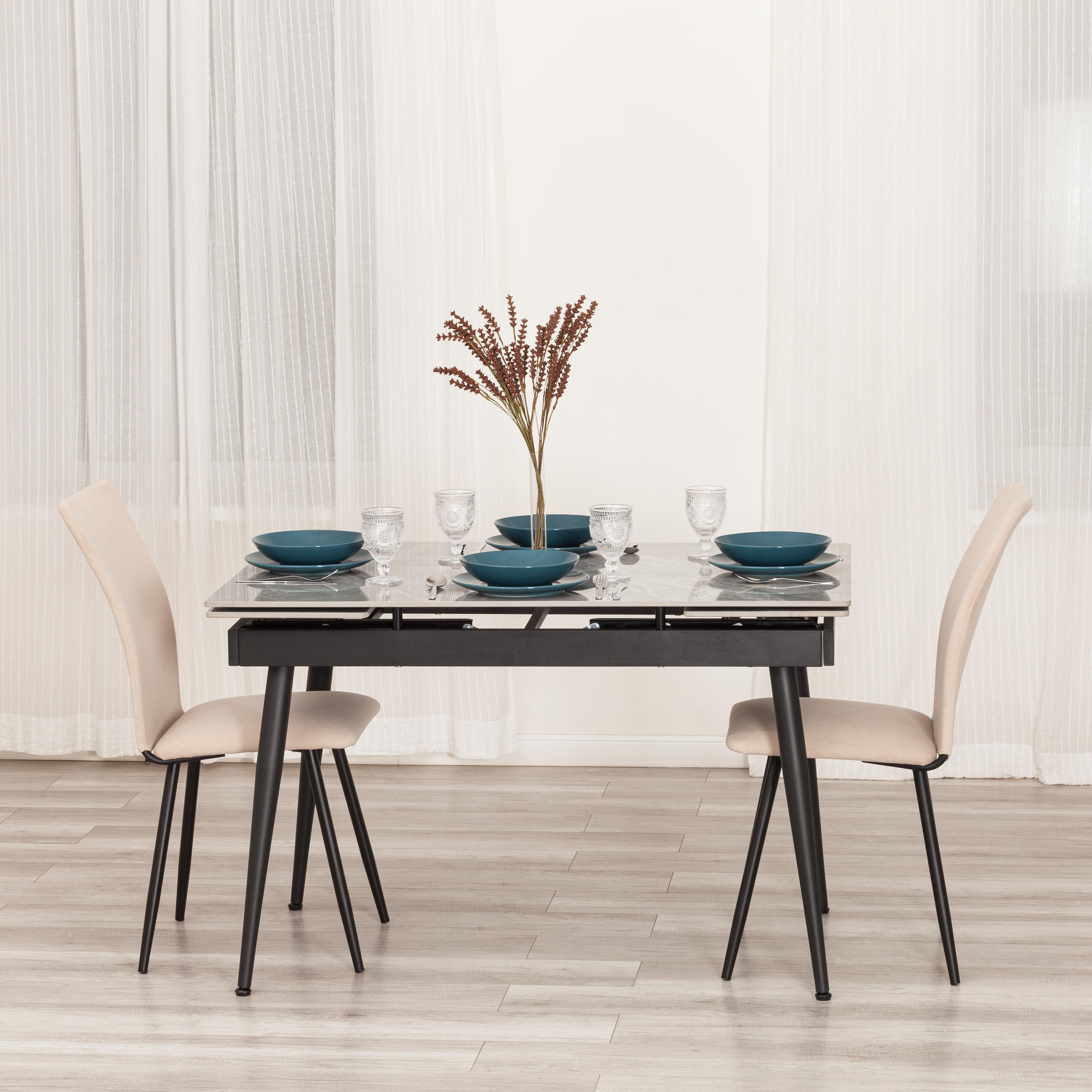 Стул TETCHAIR La Rousse велюр, бежевый 2 шт. - фото 10