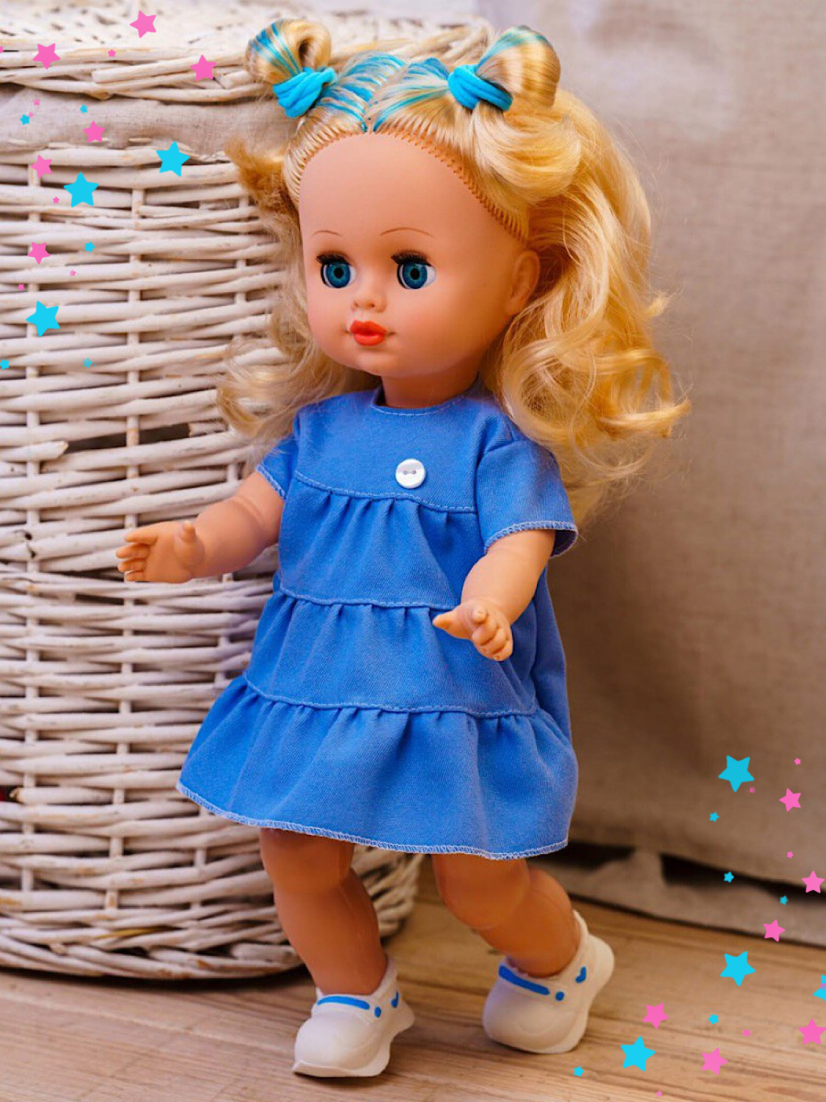 Кукла классическая СТРАНА КУКОЛ большая говорящая Карина высота 40 см 21-26.3 - фото 6