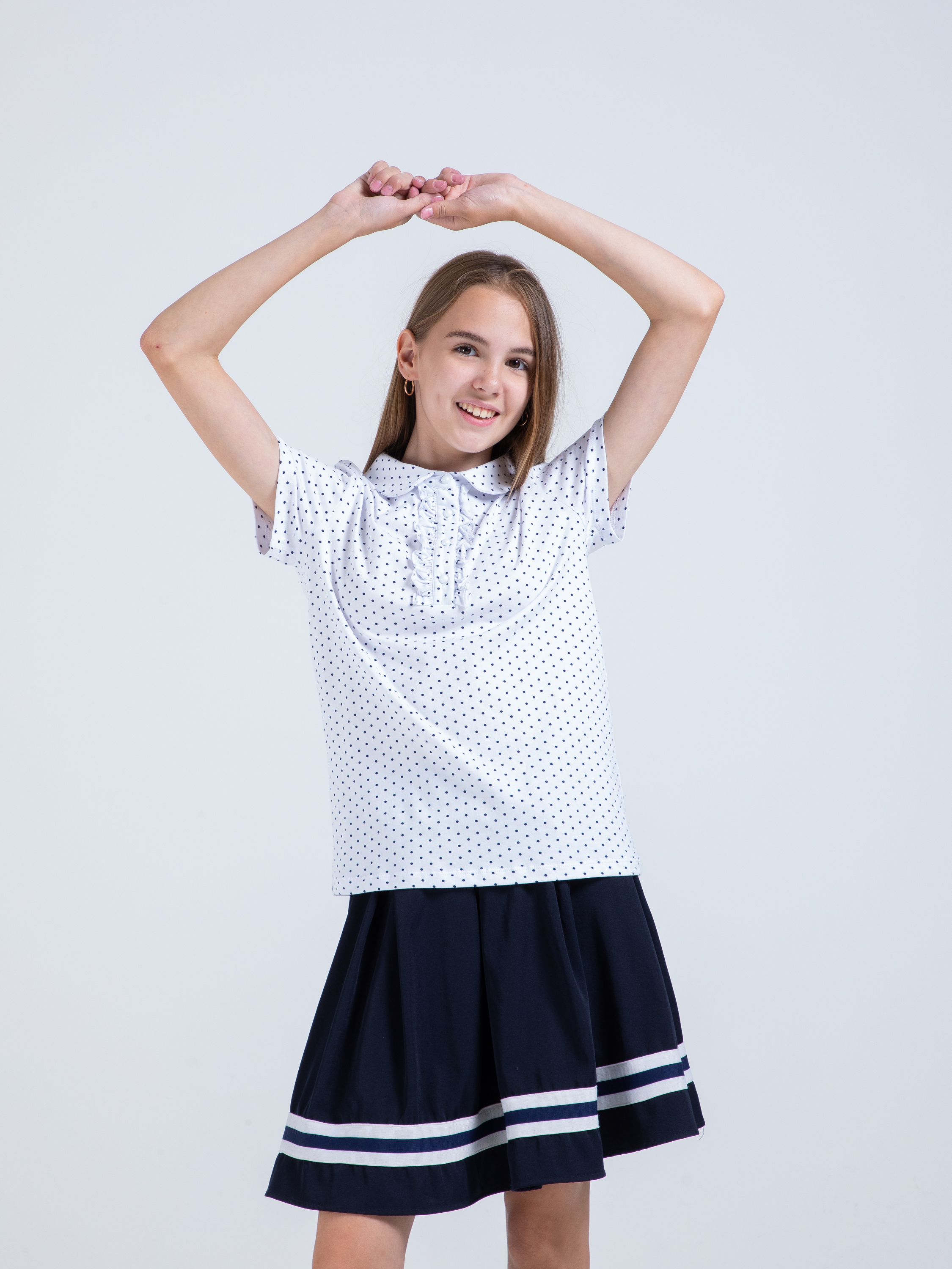 Блузка STELLA MODA 29407_белый - фото 8