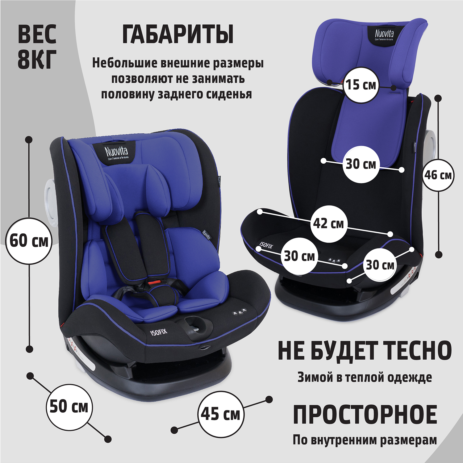 Автокресло Nuovita Isofix 1/2/3 (9-36 кг) - фото 11