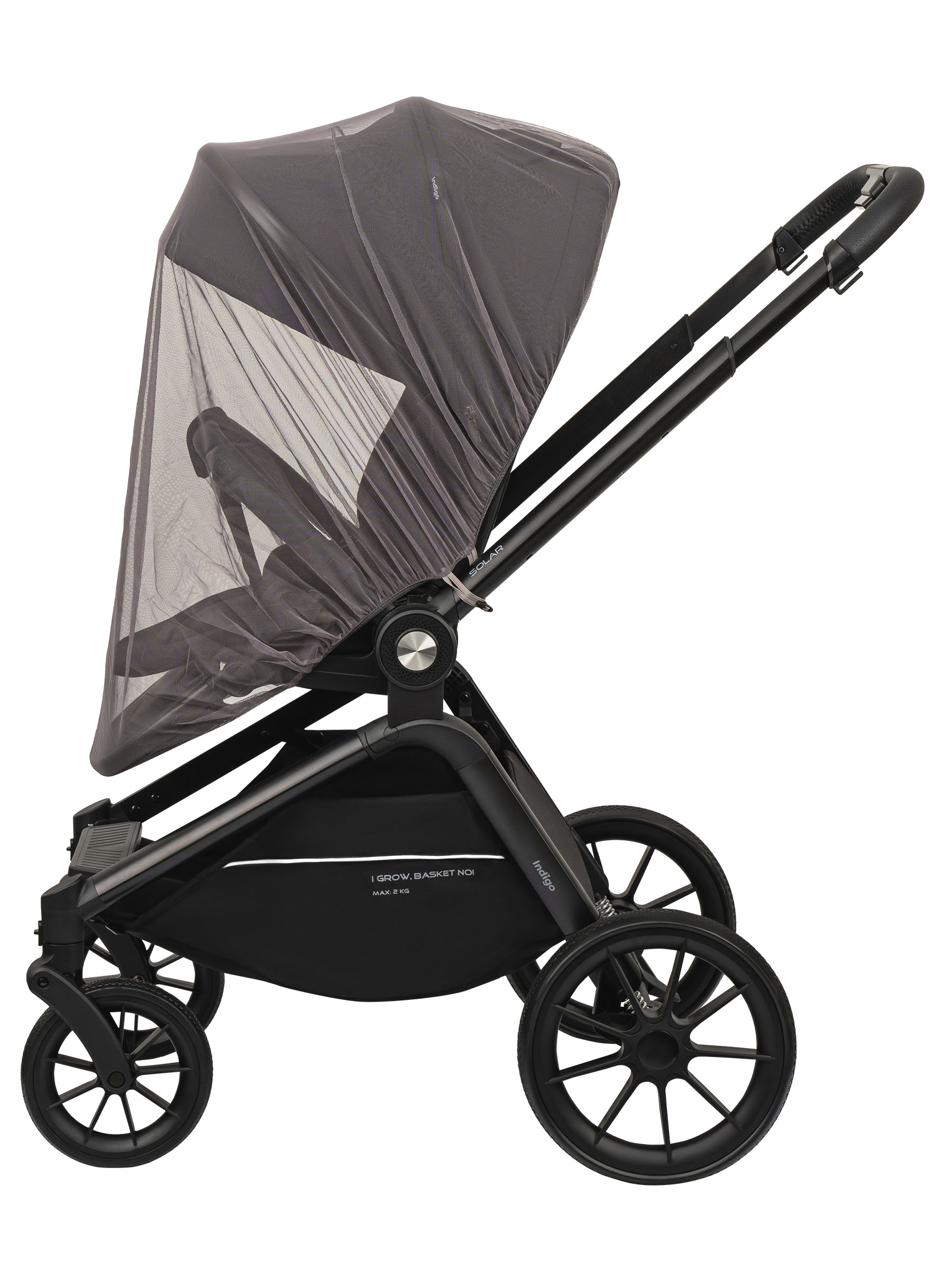 Коляска 2в1 Indigo Solar черный - фото 12
