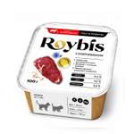 Корм полнорационный для котят Roybis для здорового роста и иммунитета паштет с телятиной консервированный 100г