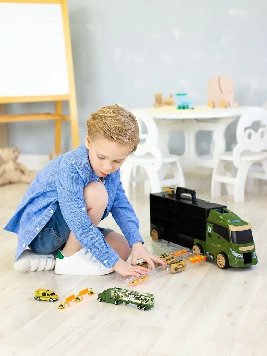 Автовоз Givito Милитари G205-011 - фото 3