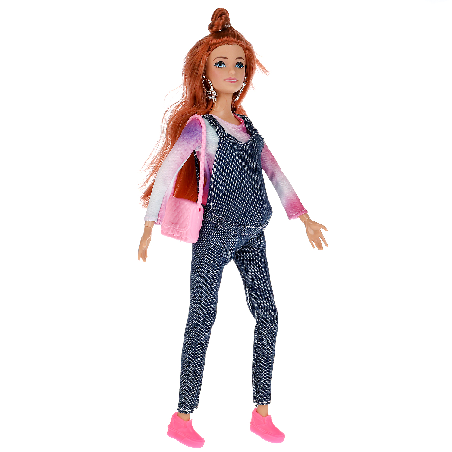 Кукла классическая Карапуз София беременная высота 29 см 306567 - фото 3