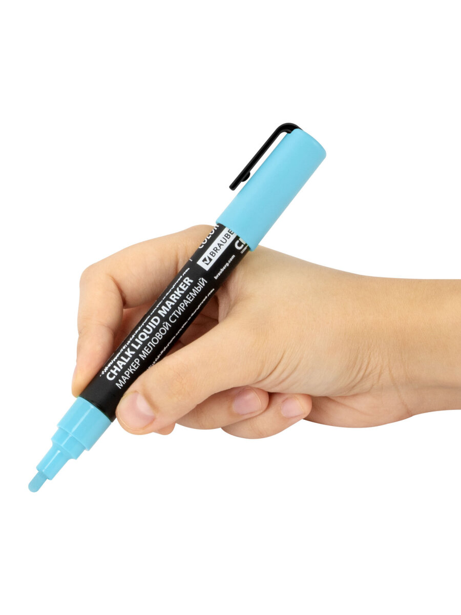 Маркеры Brauberg меловые 8 шт. - фото 12