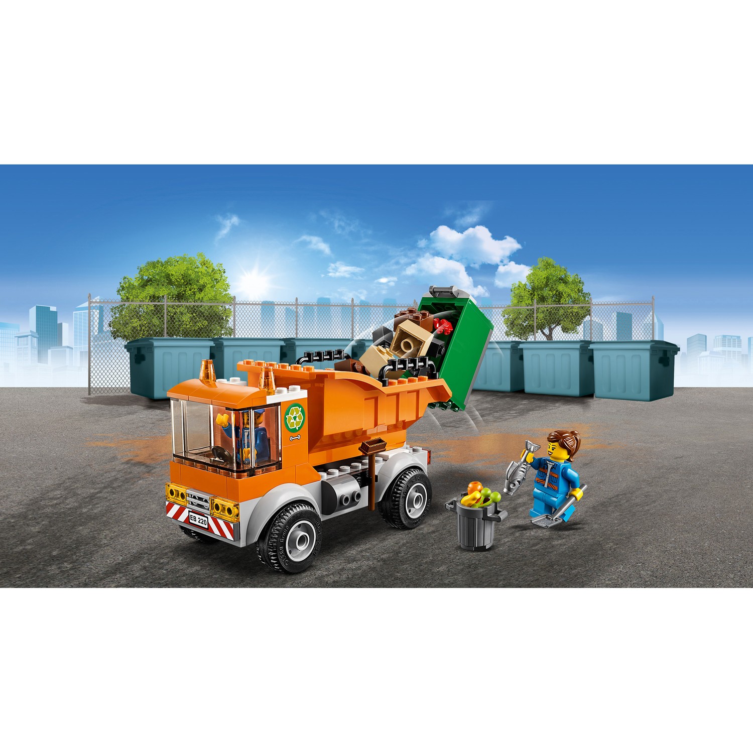 Конструктор LEGO City Great Vehicles Мусоровоз блочный - фото 6