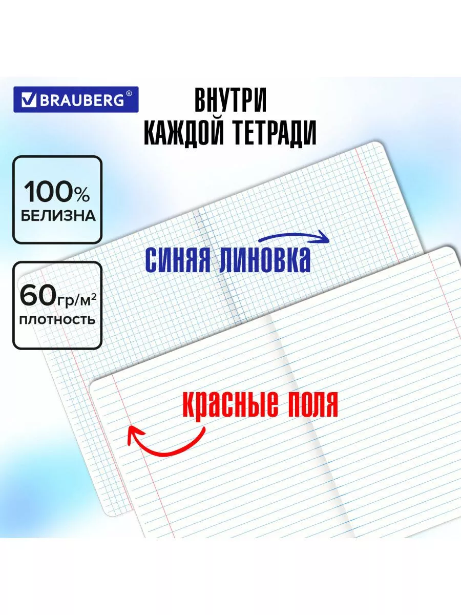 Тетрадь Brauberg 48 лист. 12 шт. - фото 5