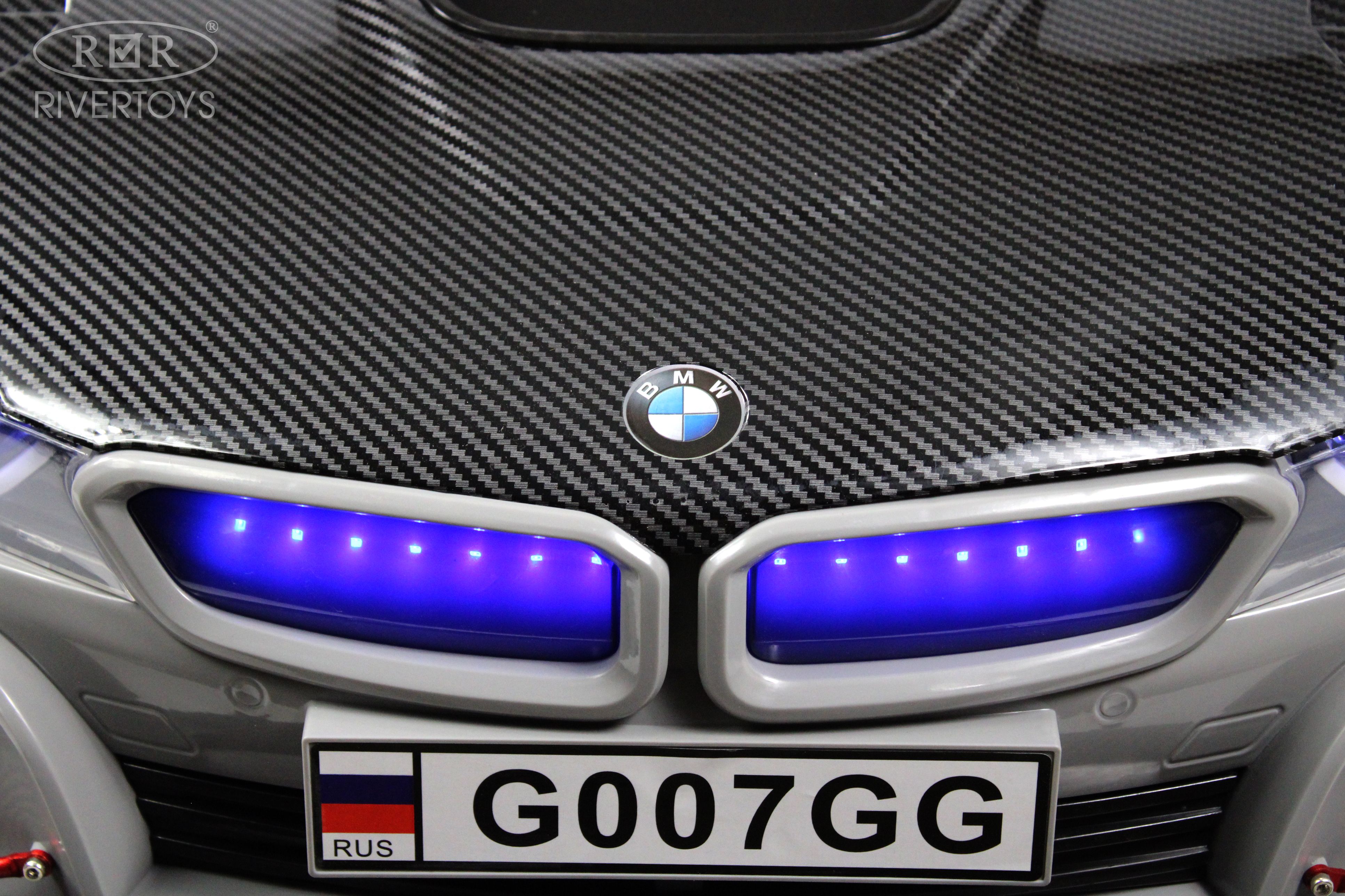 Электромобиль RIVERTOYS BMW G007GG-GREY С пультом ДУ - фото 4