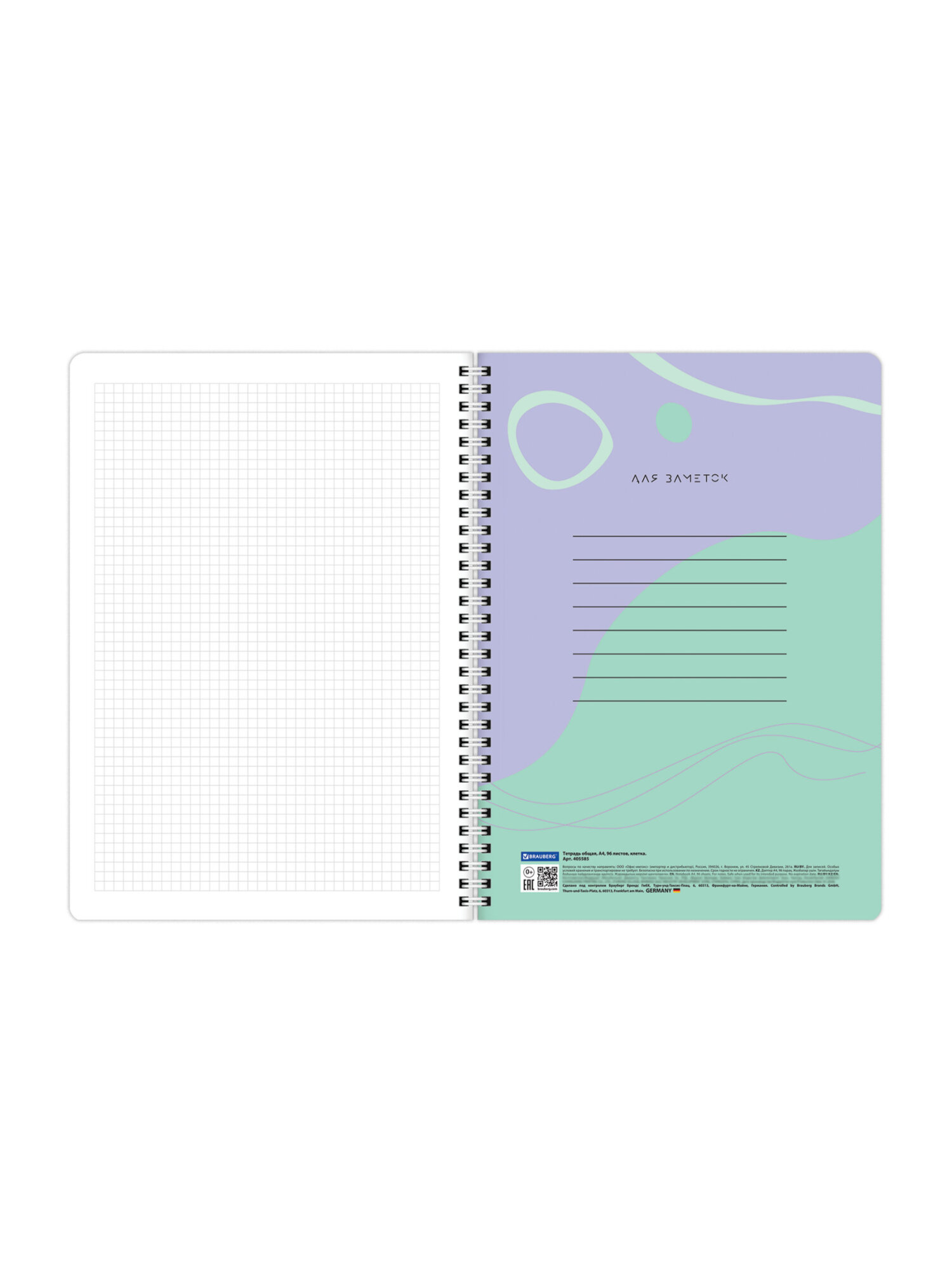 Общая тетрадь Brauberg клетка 96 лист. 2 шт. - фото 12