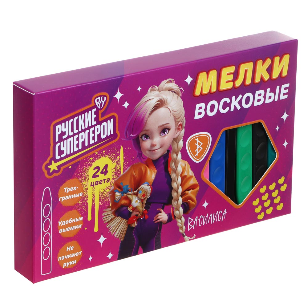 Восковые мелки BY 24 шт. - фото 1