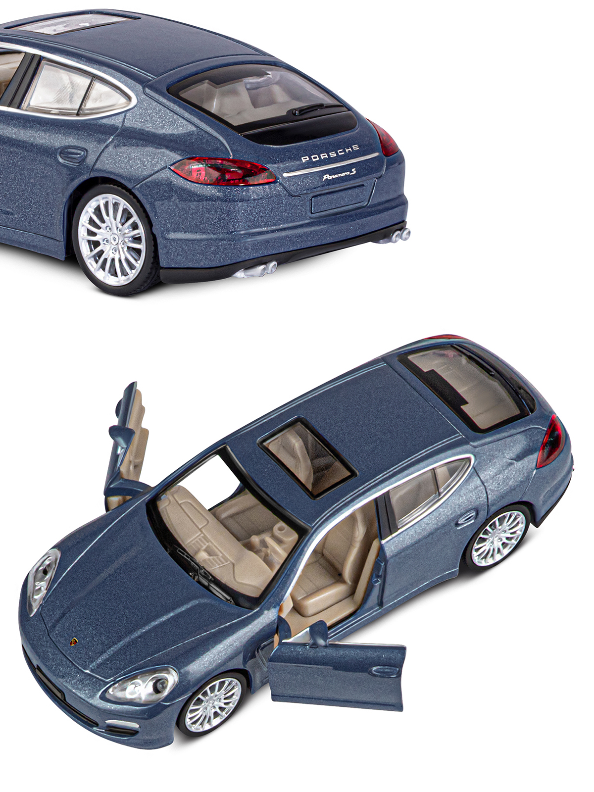 Автомобиль АВТОпанорама Porsche Panamera S 1:32 JB1251136 - фото 10