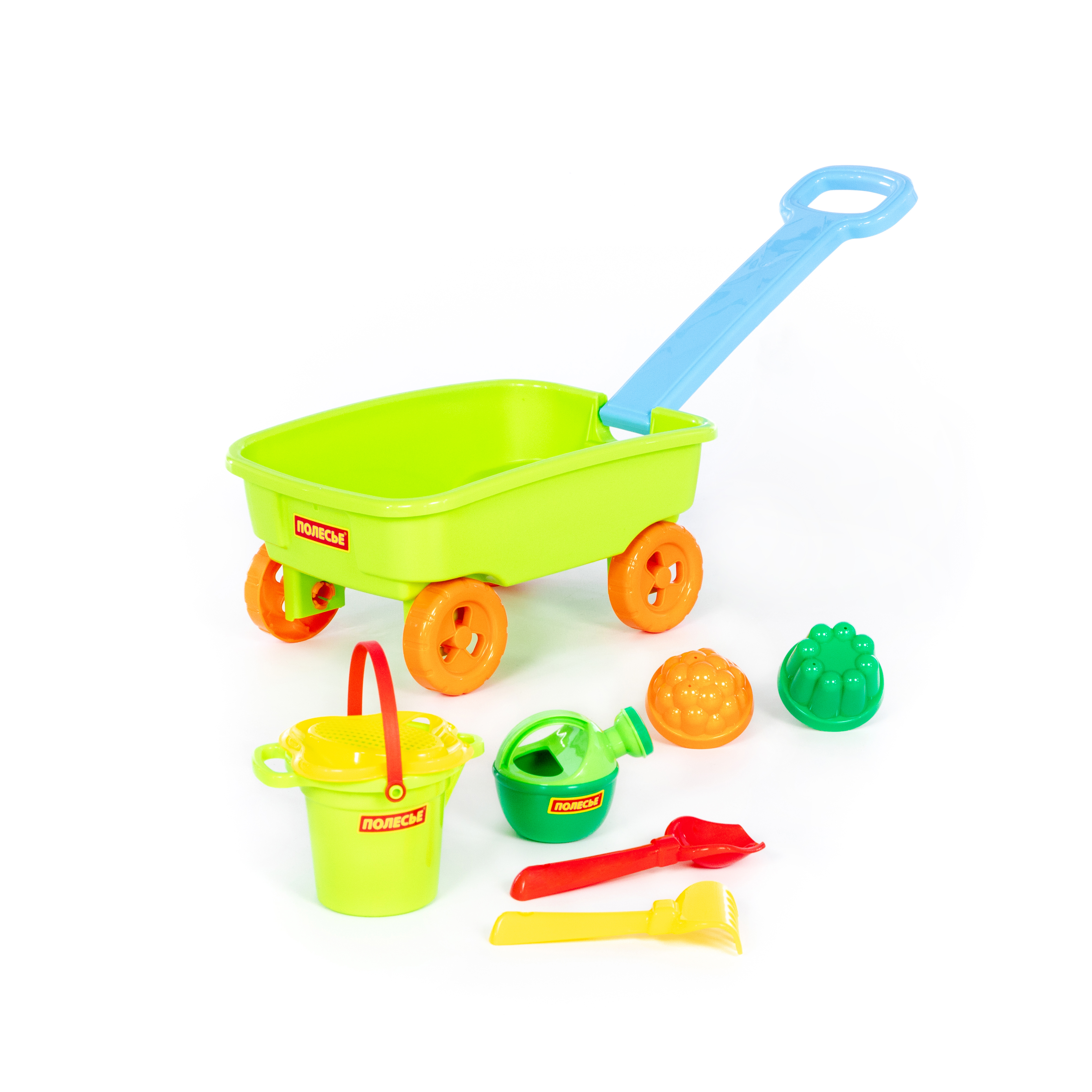 Песочный набор Полесье с тележкой 1 предм. - фото 1