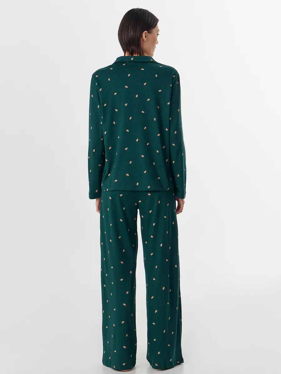Пижама Mark Formelle (Марк Формэль) 592633/печеньки на т.зеленом - фото 3