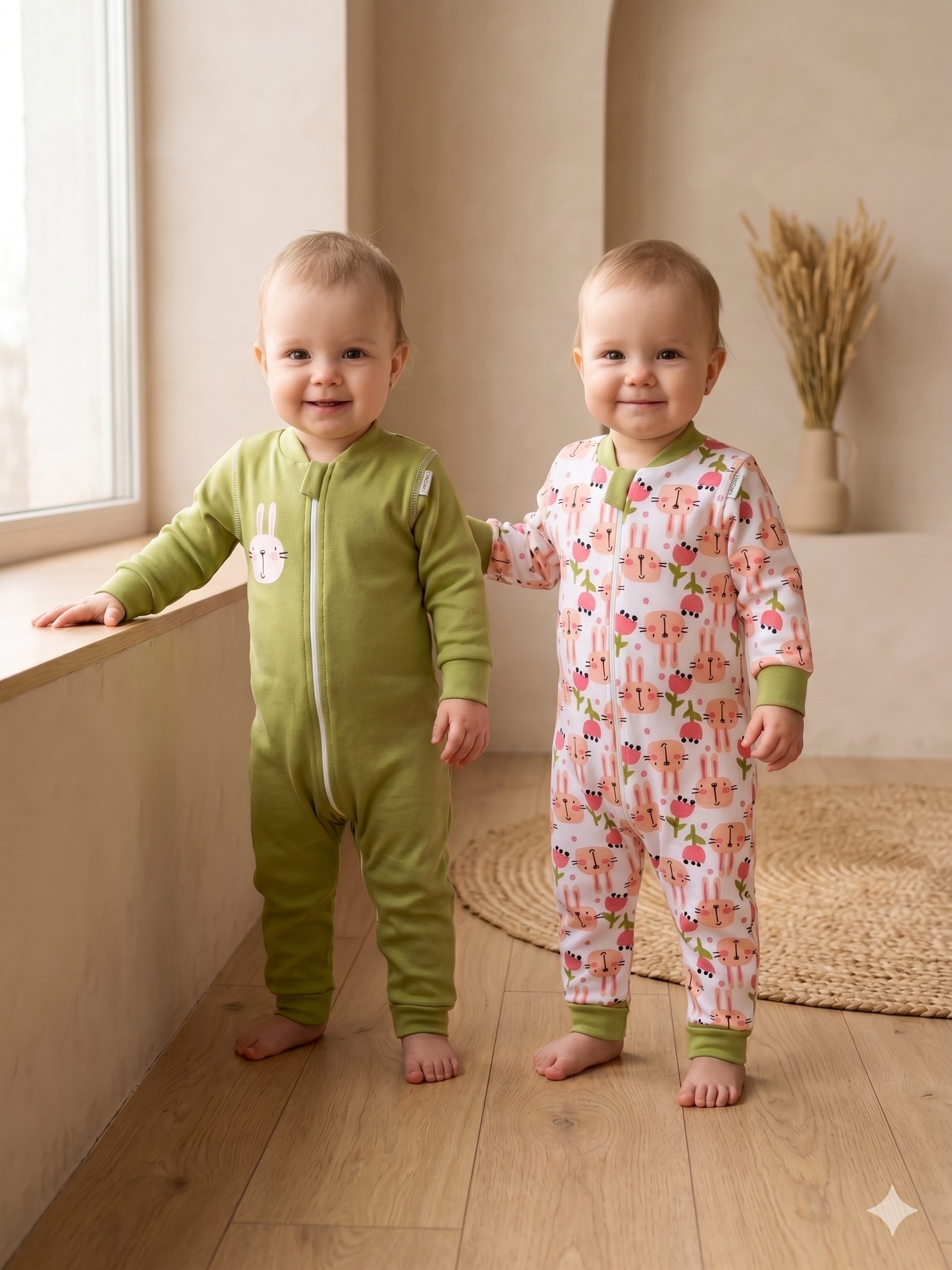 Изображение товара Комбинезон 2 шт для новорожденных ТРИЯ