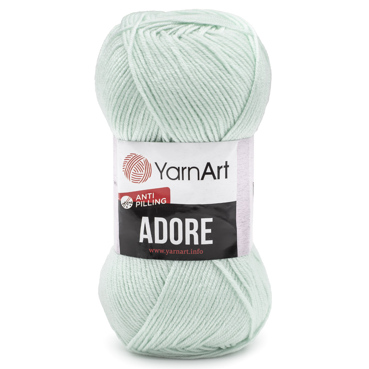 Пряжа для вязания YarnArt Adore 100 гр 280 м акрил с эффектом анти-пиллинга 5 мотков 358 холодный мятный - фото 5