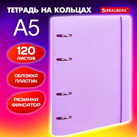 Тетрадь со сменным блоком Brauberg клетка 120 лист.